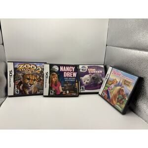 Nintendo DS Lot - Nancy Drew, Barbie, Kitten Corner, Zoo Tycoon 2 - All CIB!